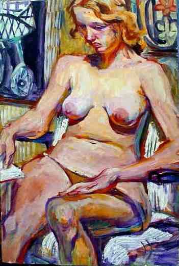 Orange Abstract Nude