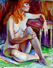 Red head Seated