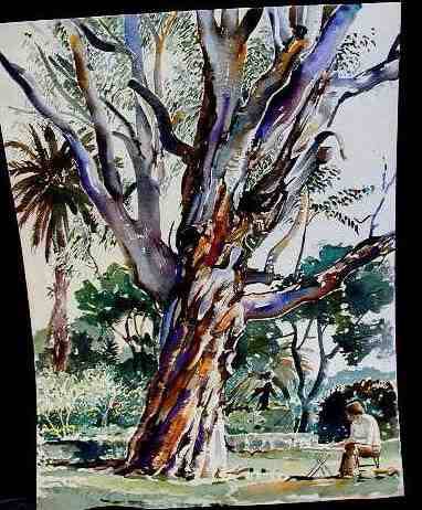 Artist Under a Tree
