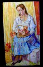 Peasant with Flowers