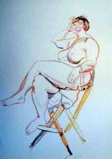 Heavy Seated Nude