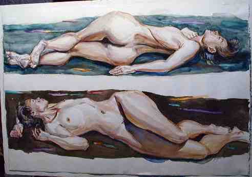 Two Reclining Nudes